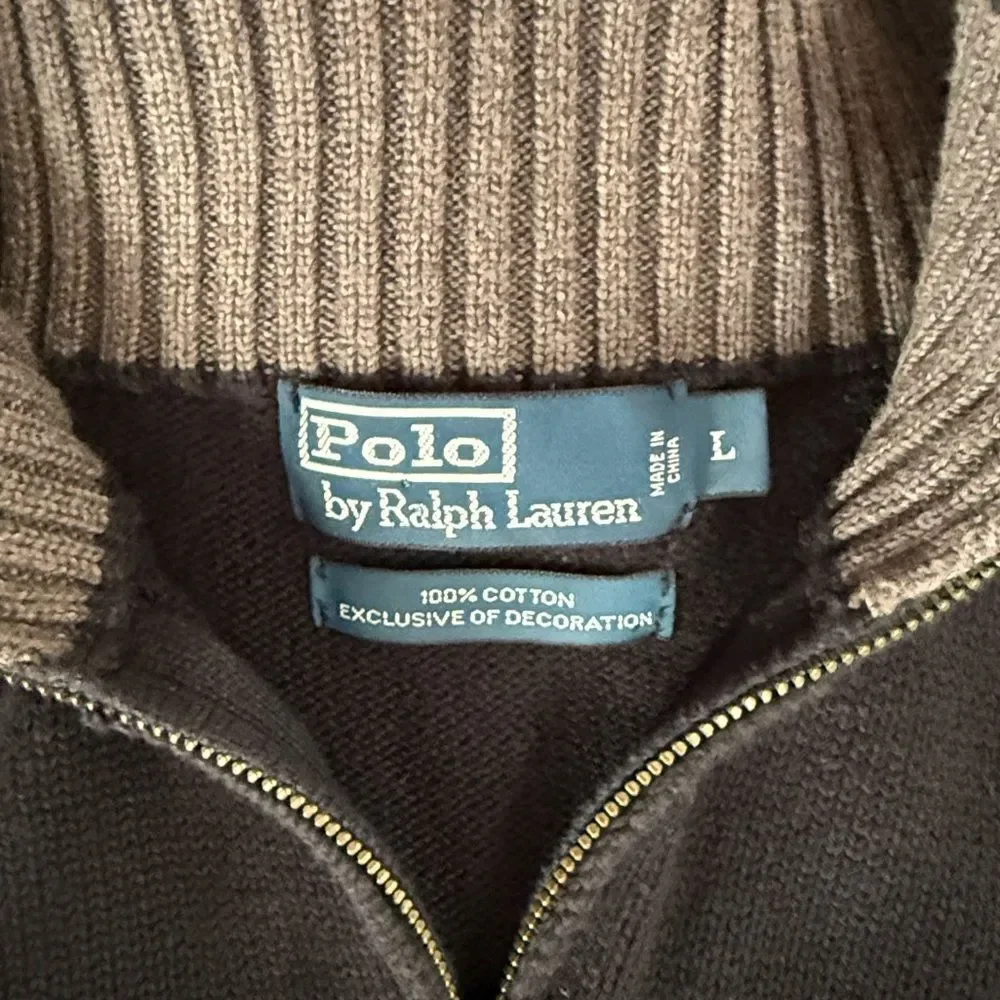 Polo Ralph Lauren Quarter Zip Sweater Large
